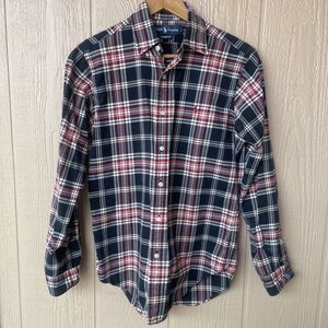 Ralph Lauren Plaid Oxford Button Down Shirt Men's Classic Fit Size Small